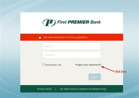 first premier bank login.